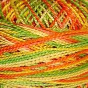 Valdani Thread m8<br>Orange Kiwi and Papaya<br>Size 12<br>