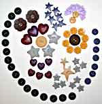 Rusty Garden Heart Button Pack<br>