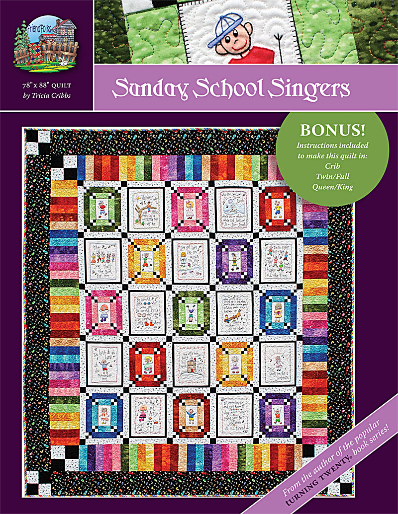 Sunday School Singers Quilt Pattern Hand Embroidery<br>